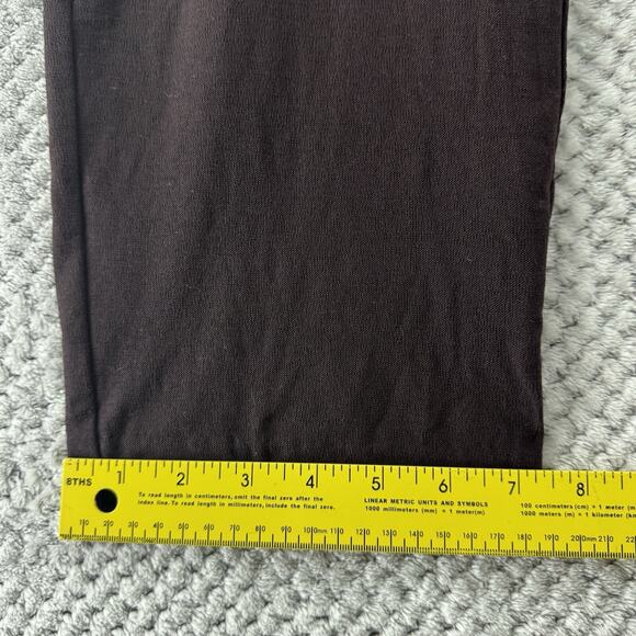 Eileen Fisher Pants Womens M Brown Stretch Pull On Lightweight Casual Mid Rise - Picture 8 of 12